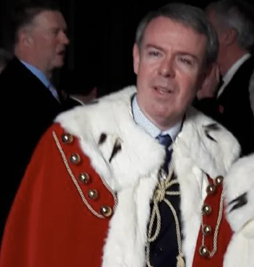 The Much Honoured Baron of Hartsyde, robed as a baron